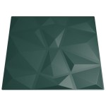 vidaXL Panouri de perete 48 buc. verde 50x50 cm XPS 12 m² diamant