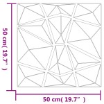 vidaXL Panouri de perete 48 buc. verde 50x50 cm XPS 12 m² diamant