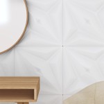 vidaXL Panouri de perete 12 buc. alb 50x50 cm XPS 3 m² stea vidaXL Panouri de perete 12 buc. alb 50x50 cm XPS 3 m² stea