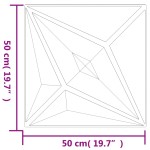 vidaXL Panouri de perete 12 buc. alb 50x50 cm XPS 3 m² stea vidaXL Panouri de perete 12 buc. alb 50x50 cm XPS 3 m² stea