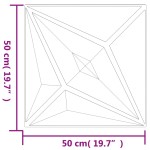 vidaXL Panouri de perete 12 buc. negru 50x50 cm XPS 3 m² stea vidaXL Panouri de perete 12 buc. negru 50x50 cm XPS 3 m² stea