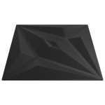 vidaXL Panouri de perete 48 buc. negru 50x50 cm XPS 12 m² stea vidaXL Panouri de perete 48 buc. negru 50x50 cm XPS 12 m² stea