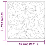 vidaXL Panouri de perete 12 buc. alb 50x50 cm XPS 3 m² ametist vidaXL Panouri de perete 12 buc. alb 50x50 cm XPS 3 m² ametist