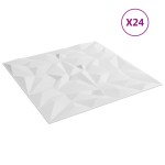 vidaXL Panouri de perete 24 buc. alb 50x50 cm XPS 6 m² ametist vidaXL Panouri de perete 24 buc. alb 50x50 cm XPS 6 m² ametist