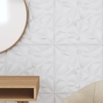 vidaXL Panouri de perete 24 buc. alb 50x50 cm XPS 6 m² ametist vidaXL Panouri de perete 24 buc. alb 50x50 cm XPS 6 m² ametist
