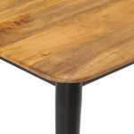 vidaXL Măsuță de cafea, 110x50x40 cm, lemn masiv de mango și fier vidaXL Măsuță de cafea, 110x50x40 cm, lemn masiv de mango și fier