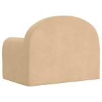 vidaXL Canapea pentru copii cremă moale de pluș