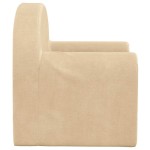 vidaXL Canapea extensibilă pentru copii cremă moale de pluș