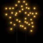 vidaXL Decor stele luminoase de Crăciun cu țăruși 3 buc. 50 LED 29 cm