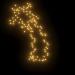 vidaXL Decorațiune meteorit cu lumini de Crăciun/țăruși 115 LED 89 cm