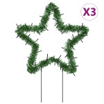 vidaXL Decor stele luminoase de Crăciun cu țăruși 3 buc. 50 LED 29 cm vidaXL Decor stele luminoase de Crăciun cu țăruși 3 buc. 50 LED 29 cm