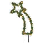 vidaXL Decorațiune meteorit cu lumini de Crăciun/țăruși 115 LED 89 cm