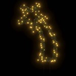 vidaXL Decorațiune meteorit cu lumini de Crăciun/țăruși 115 LED 89 cm