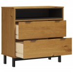 vidaXL Dulap cu sertar „FLAM”, 80x40x80 cm, lemn masiv de pin vidaXL Dulap cu sertar „FLAM”, 80x40x80 cm, lemn masiv de pin