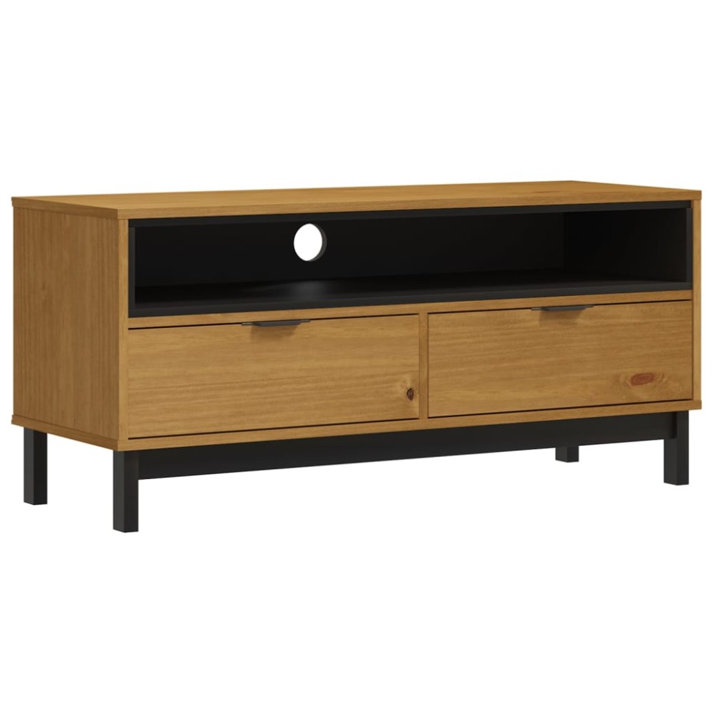 vidaXL Dulap TV „FLAM” 110x40x50 cm, lemn masiv de pin