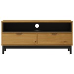 vidaXL Dulap TV „FLAM” 110x40x50 cm, lemn masiv de pin vidaXL Dulap TV „FLAM” 110x40x50 cm, lemn masiv de pin