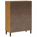 vidaXL Dulap cu ușă din sticlă „FLAM” 92x40x122,5 cm lemn masiv de pin