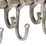 vidaXL Suport pentru bagaj cu umerașe, montat pe perete, aluminiu vidaXL Suport pentru bagaj cu umerașe, montat pe perete, aluminiu