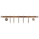 vidaXL Cuier cu montaj pe perete, 75x15 cm,  aluminiu