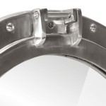 vidaXL Oglindă hublou de perete, Ø23 cm, aluminiu și sticlă