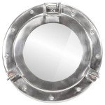 vidaXL Oglindă hublou de perete Ø30 cm aluminiu și sticlă vidaXL Oglindă hublou de perete Ø30 cm aluminiu și sticlă