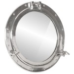 vidaXL Oglindă hubloul de pus pe perete Ø50 cm Aluminiu și Sticlă vidaXL Oglindă hubloul de pus pe perete Ø50 cm Aluminiu și Sticlă