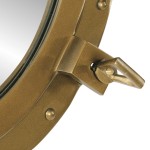 vidaXL Oglindă hubloul de pus pe perete Ø50 cm Aluminiu și Sticlă