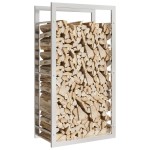 vidaXL Suport pentru lemne de foc, 50x28x94 cm, oțel inoxidabil vidaXL Suport pentru lemne de foc, 50x28x94 cm, oțel inoxidabil