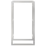 vidaXL Suport pentru lemne de foc, 50x28x94 cm, oțel inoxidabil vidaXL Suport pentru lemne de foc, 50x28x94 cm, oțel inoxidabil