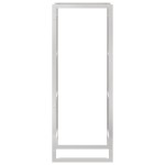 vidaXL Suport pentru lemne de foc, 50x28x132 cm, oțel inoxidabil