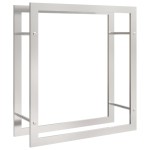 vidaXL Suport pentru lemne de foc, 80x28x86 cm, oțel inoxidabil vidaXL Suport pentru lemne de foc, 80x28x86 cm, oțel inoxidabil