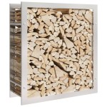 vidaXL Suport pentru lemne de foc, 80x28x86 cm, oțel inoxidabil vidaXL Suport pentru lemne de foc, 80x28x86 cm, oțel inoxidabil