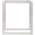 vidaXL Suport pentru lemne de foc, 80x28x86 cm, oțel inoxidabil vidaXL Suport pentru lemne de foc, 80x28x86 cm, oțel inoxidabil