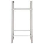 vidaXL Suport pentru lemne de foc, 80x28x86 cm, oțel inoxidabil vidaXL Suport pentru lemne de foc, 80x28x86 cm, oțel inoxidabil