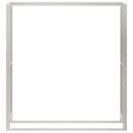 vidaXL Suport pentru lemne de foc, 110x28x116 cm, oțel inoxidabil vidaXL Suport pentru lemne de foc, 110x28x116 cm, oțel inoxidabil