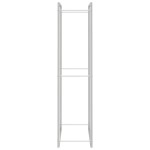 vidaXL Suport pentru lemne de foc, 110x28x116 cm, oțel inoxidabil vidaXL Suport pentru lemne de foc, 110x28x116 cm, oțel inoxidabil