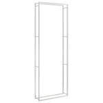 vidaXL Suport pentru lemne de foc, 110x28x312 cm, oțel inoxidabil
