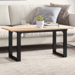vidaXL Picioare Măsuță de cafea O-Frame 90x30x43 cm Oţel