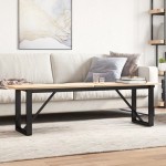 vidaXL Picioare Măsuță de cafea O-Frame 140x30x43 cm Oţel