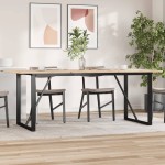 vidaXL Picioare masă de sufragerie O-Frame 180x80x73 cm Oţel vidaXL Picioare masă de sufragerie O-Frame 180x80x73 cm Oţel