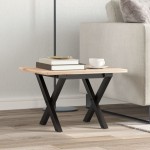 vidaXL Picioare Măsuță de cafea X-Frame 30x30x33 cm Oţel