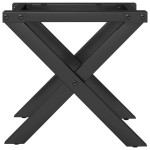 vidaXL Picioare Măsuță de cafea X-Frame 30x30x33 cm Oţel