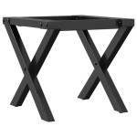 vidaXL Picioare Măsuță de cafea X-Frame 30x30x33 cm Oţel
