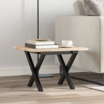 vidaXL Picioare Măsuță de cafea X-Frame 40x40x33 cm Oţel