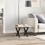vidaXL Picioare Măsuță de cafea X-Frame 40x40x33 cm Oţel
