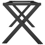 vidaXL Picioare Măsuță de cafea X-Frame 70x30x43 cm Oţel