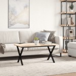 vidaXL Picioare Măsuță de cafea X-Frame 90x30x43 cm Oţel