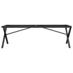 vidaXL Picioare Măsuță de cafea X-Frame 140x30x43 cm Oţel