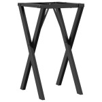 vidaXL Picioare masă de sufragerie X-Frame 40x40x73 cm Oţel vidaXL Picioare masă de sufragerie X-Frame 40x40x73 cm Oţel