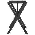 vidaXL Picioare masă de sufragerie X-Frame 60x50x73 cm Oţel vidaXL Picioare masă de sufragerie X-Frame 60x50x73 cm Oţel